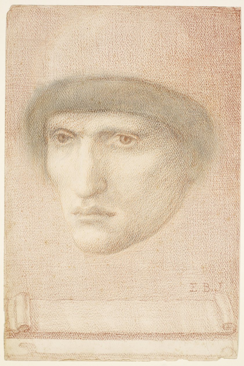 Férfiportré – esetleg Dante vagy a St George Series tanulmánya alkotó: Edward Burne Jones