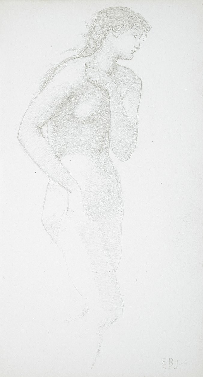 Álló női akt alkotó: Edward Burne-Jones