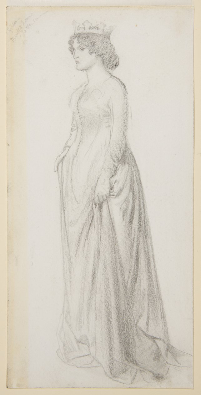 Tanulmány Chaucer Szép nők álma című művéhez alkotó: Edward Burne-Jones