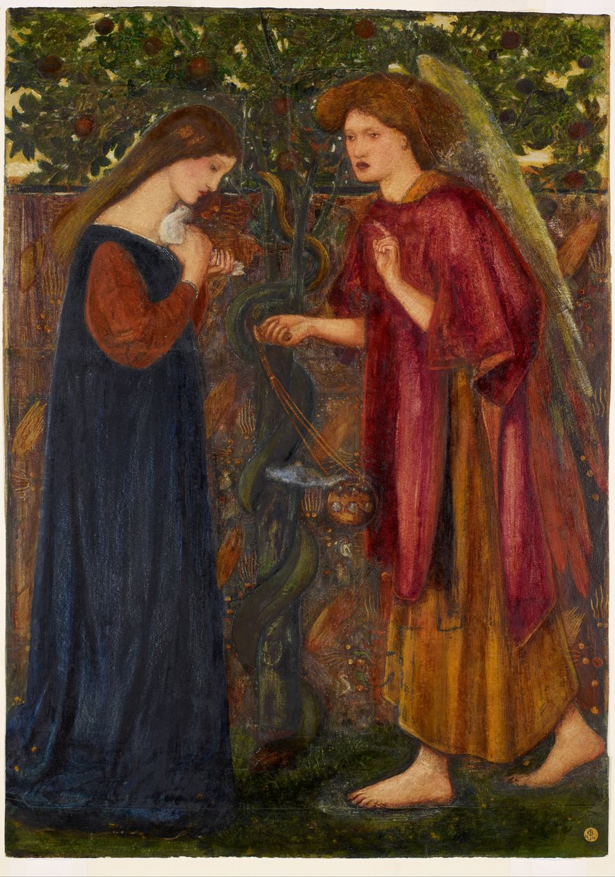 Az Angyali üdvözlet alkotó: Edward Burne-Jones