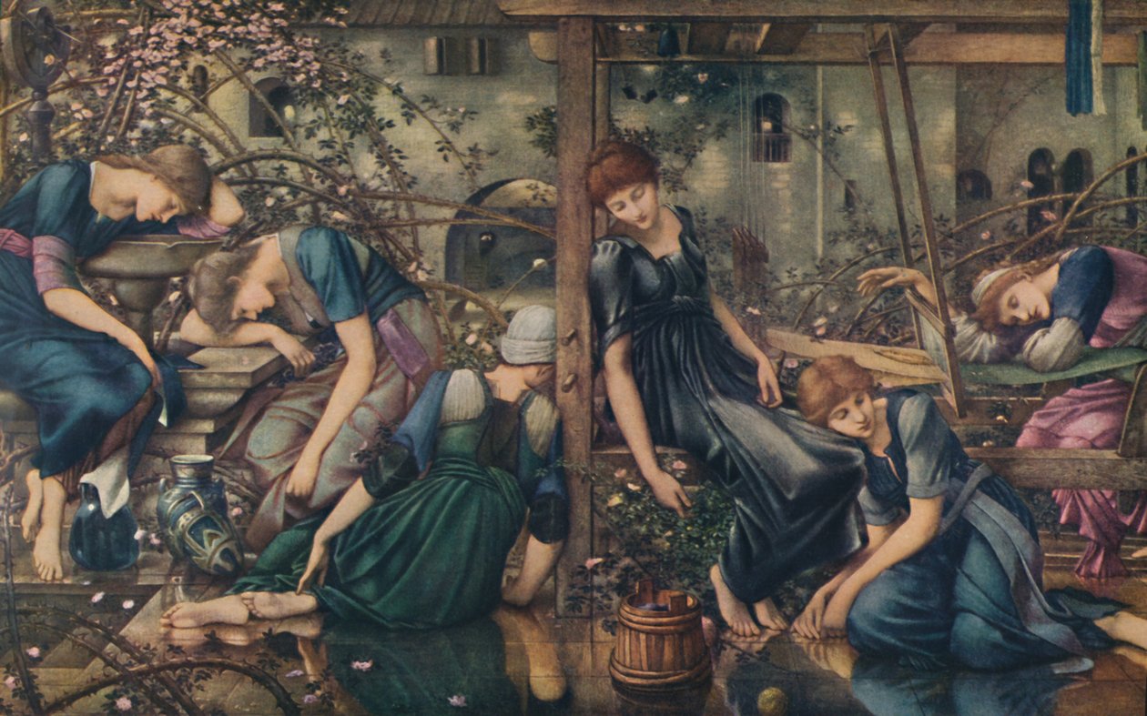 The Briar Rose, The Garden Court, 1890, 1922. alkotó: Edward Burne Jones