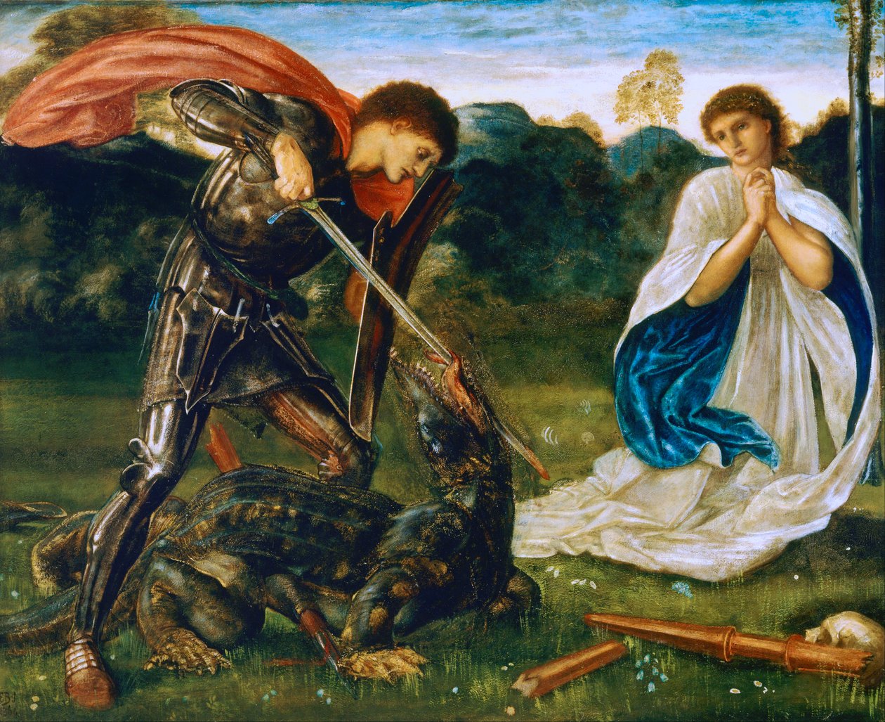A harc: Szent György megöli a sárkányt VI. alkotó: Edward Burne-Jones
