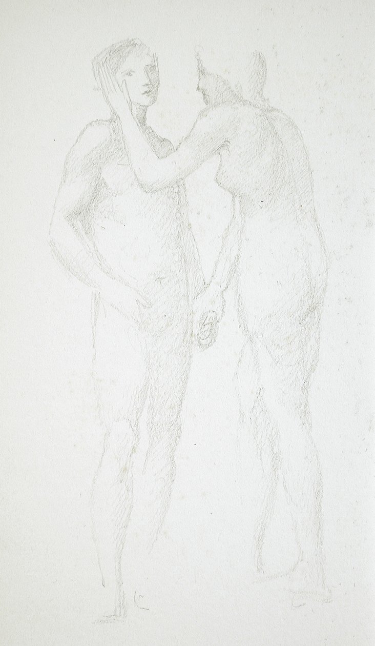 Két női akt alkotó: Edward Burne-Jones