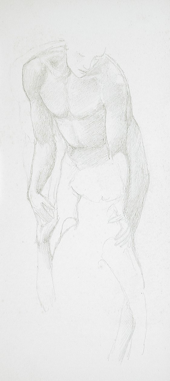 Két férfi akt alkotó: Edward Burne-Jones