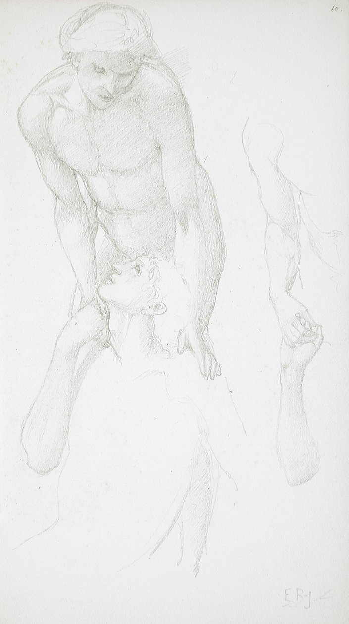 Két férfi akt alkotó: Edward Burne-Jones