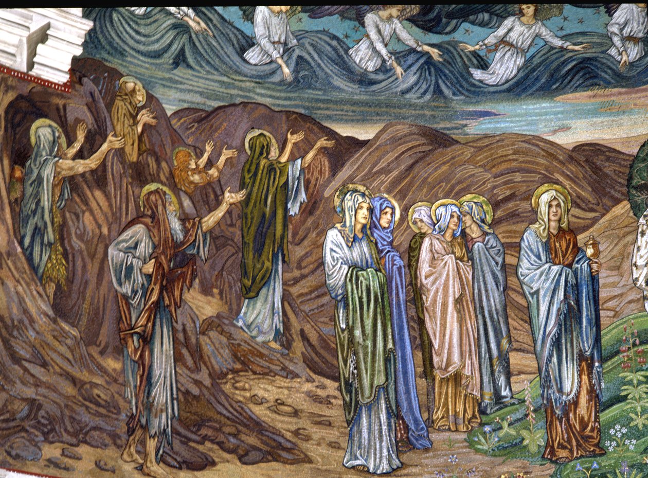 Aszkéták és a szent asszonyok, 1880-90-es évek (mozaik) alkotó: Edward Burne Jones