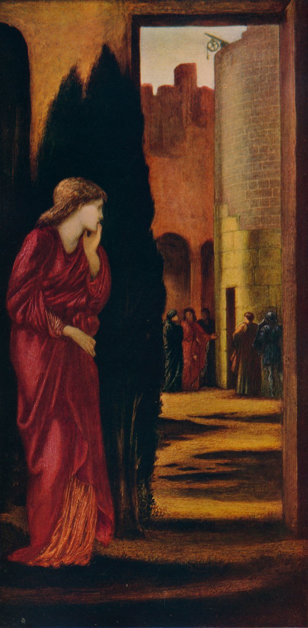 Danaë és a réz torony, 1872. alkotó: Edward Burne Jones