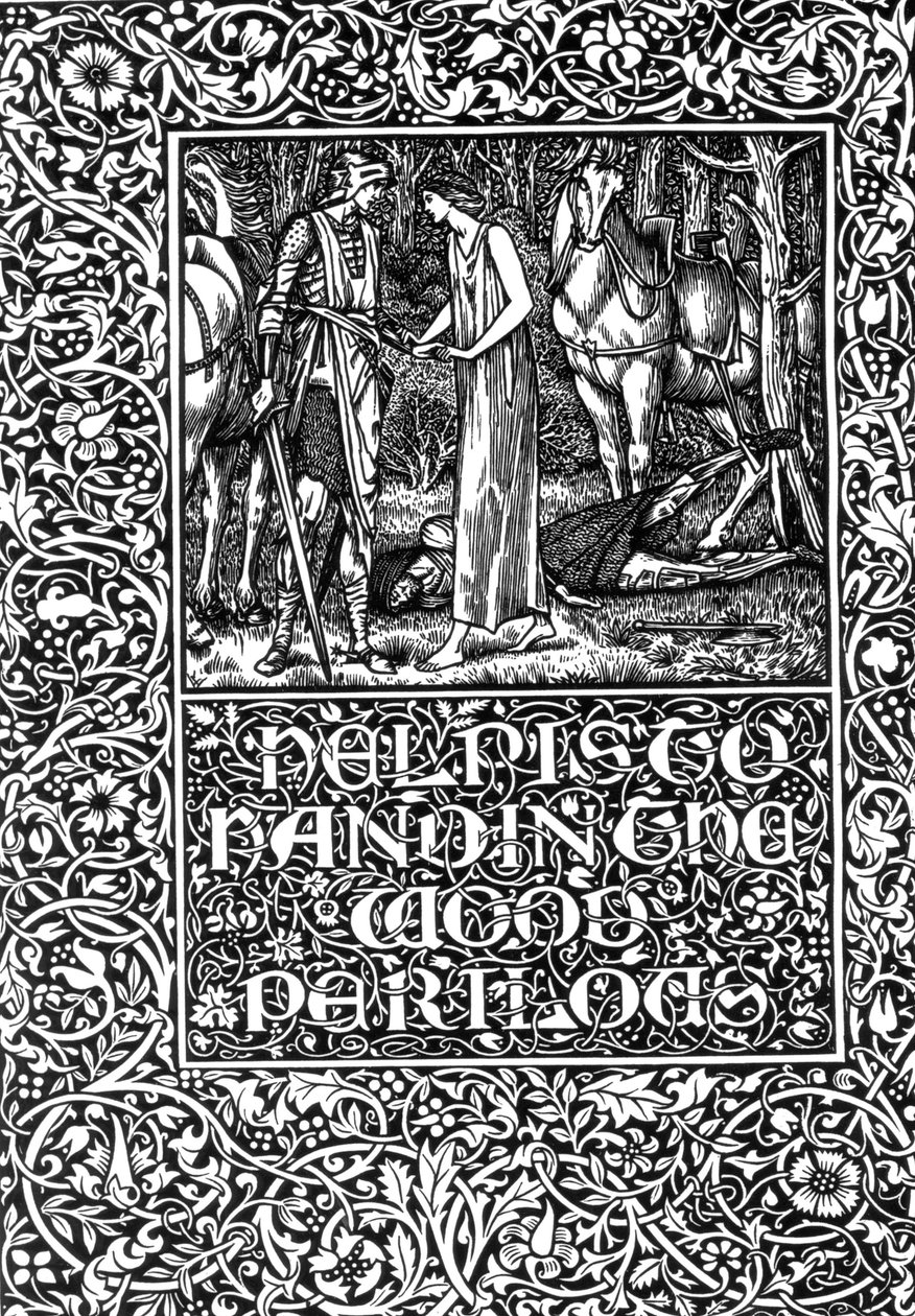 Segítségnyújtás az 1896-os Wood Perilous-ban alkotó: Edward Burne Jones