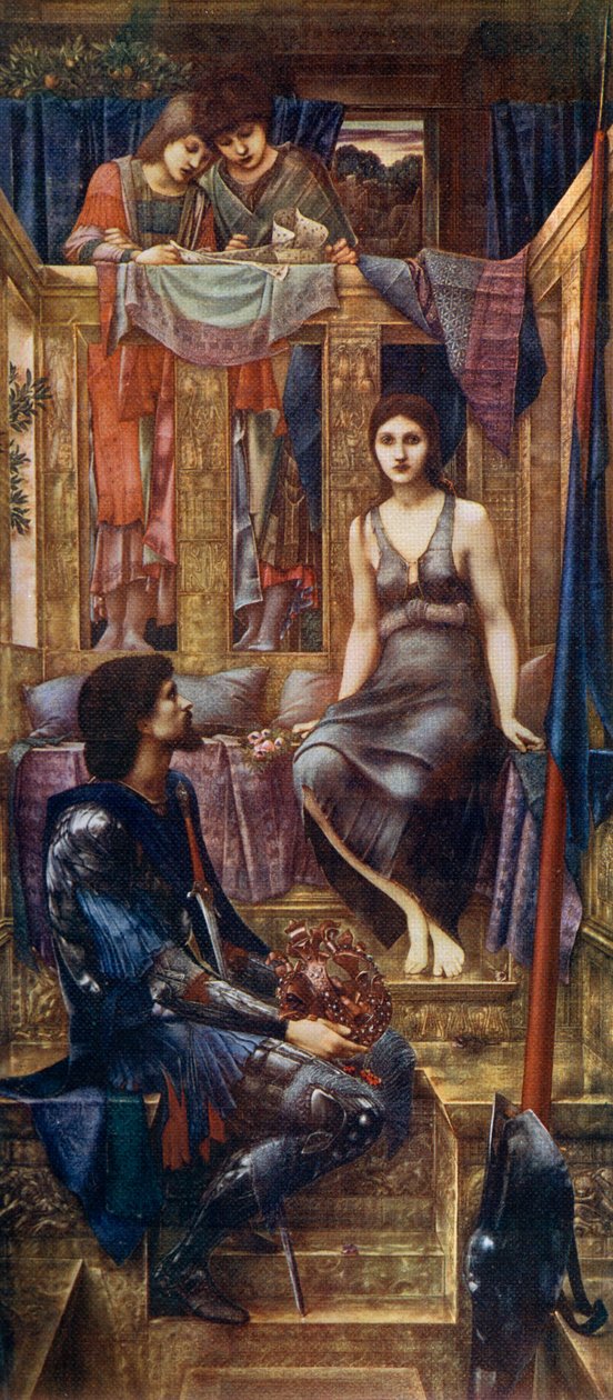 Cophetua király és a kolduslány, 1884, 1912. alkotó: Edward Burne Jones