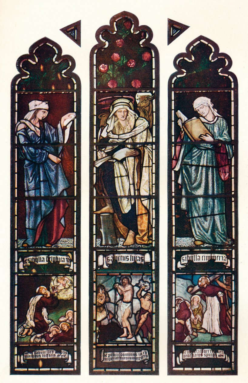 Sibyl Window, Jesus College Chapel, Cambridge, 1872 alkotó: Edward Burne Jones