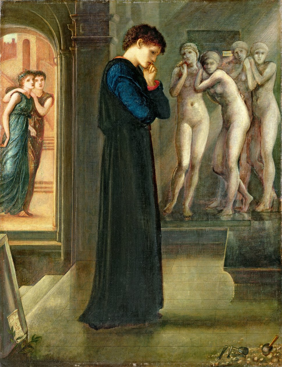 The Heart Desires, a Pygmalion és a kép sorozatból, 1868 alkotó: Edward Burne Jones
