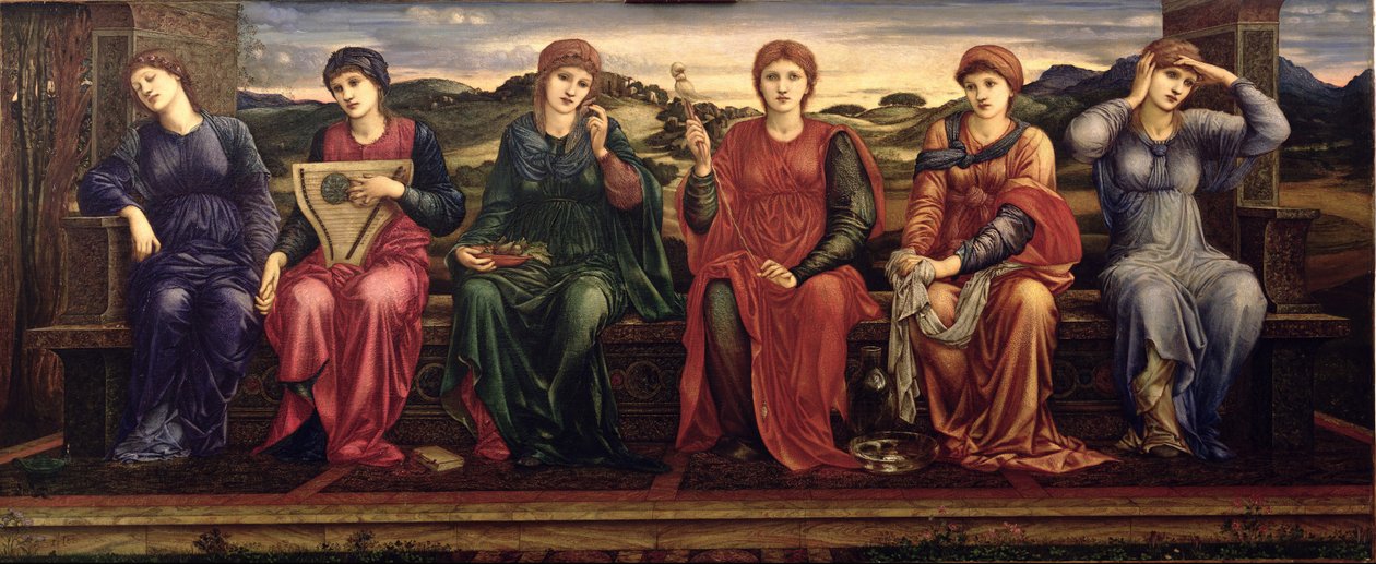 Az órák, 1870-82 alkotó: Edward Burne Jones