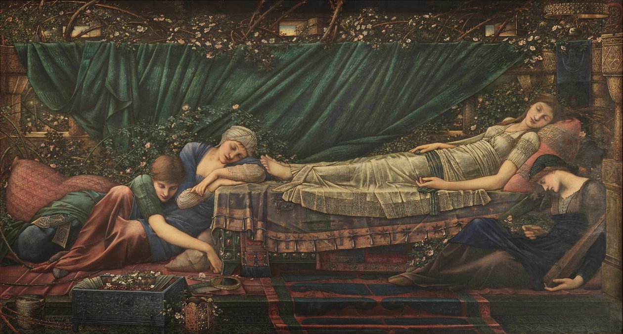 Briar Rose legendája: A Csipkerózsika, 1885-1890. alkotó: Edward Burne Jones