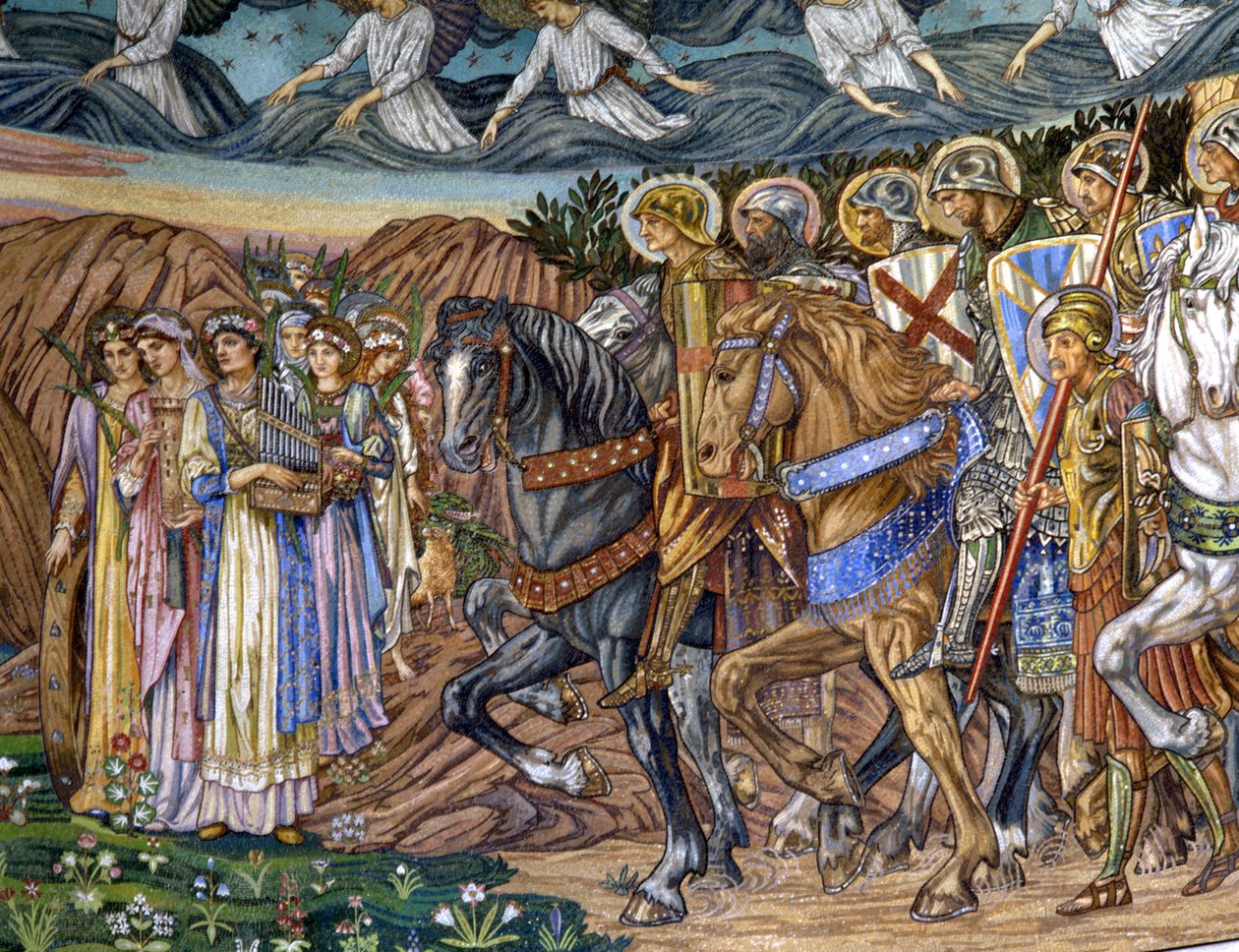 A Szűz és a Szent Mártírok, 1880-90-es évek (mozaik) alkotó: Edward Burne Jones
