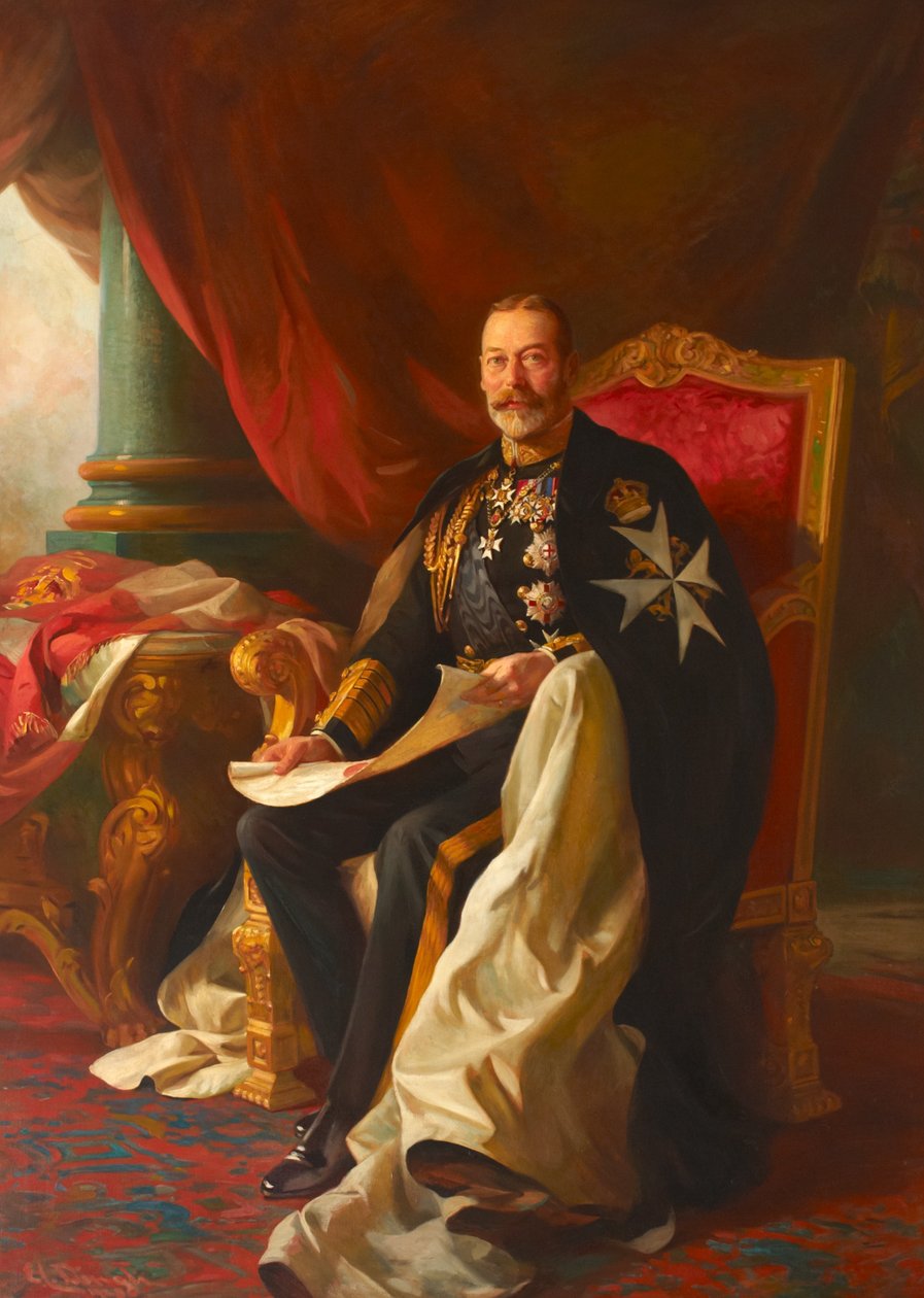 V. György király alkotó: Edward Caruana Dingli