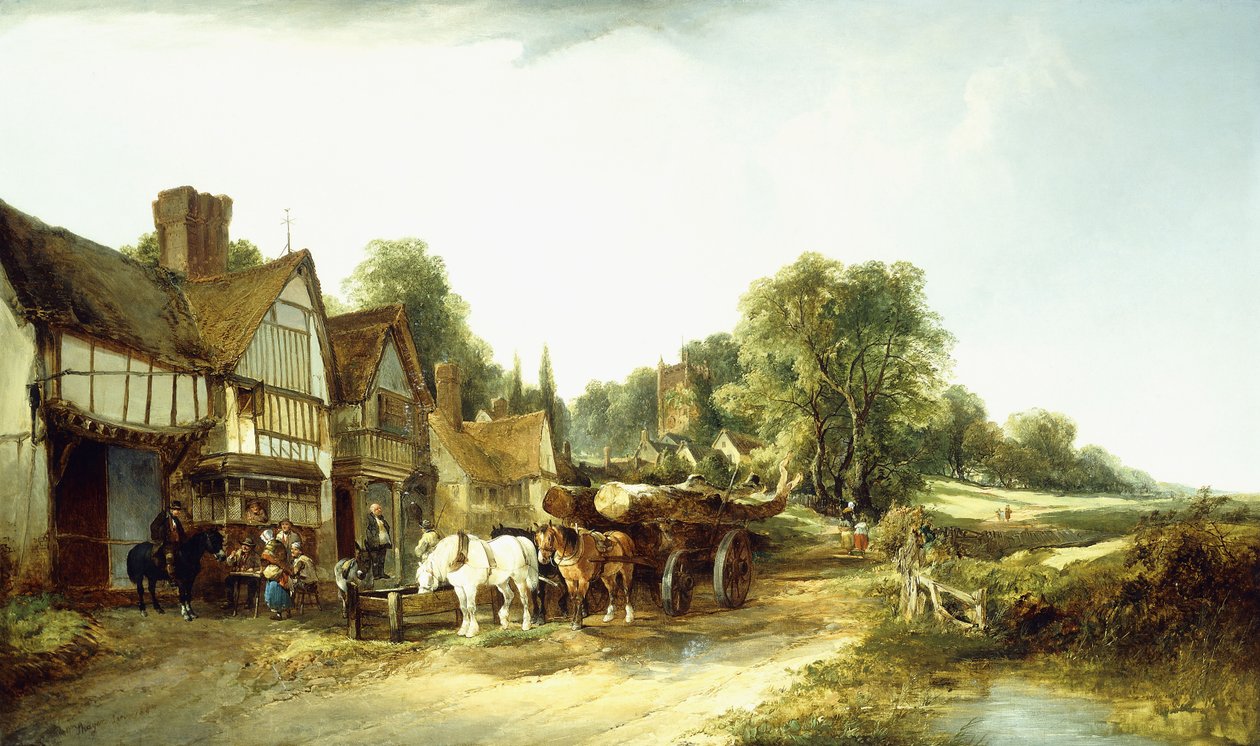 A fakocsi, 1845 alkotó: Edward Charles Williams
