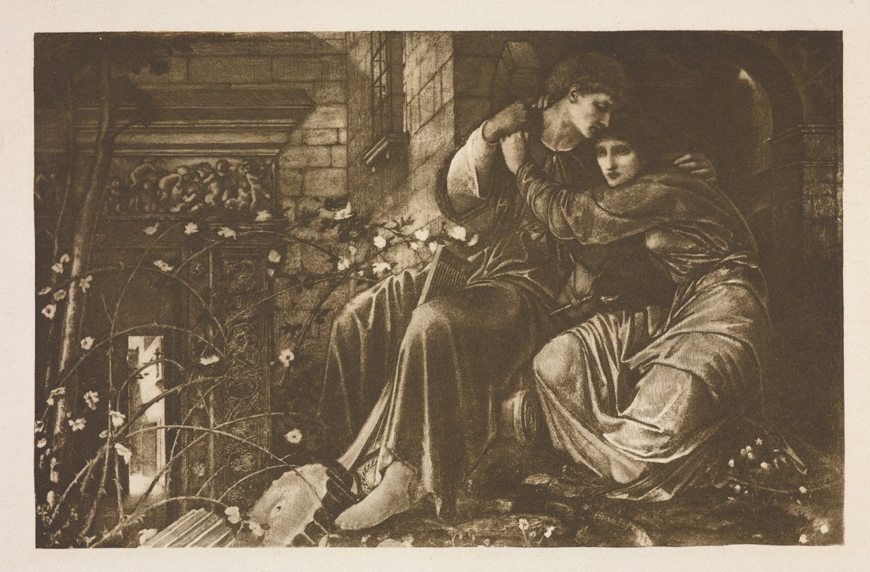 Szerelem a romok között alkotó: Edward Coley (after) Burne Jones