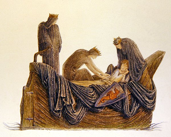 Arthur halála alkotó: Edward Coley (after) Burne Jones