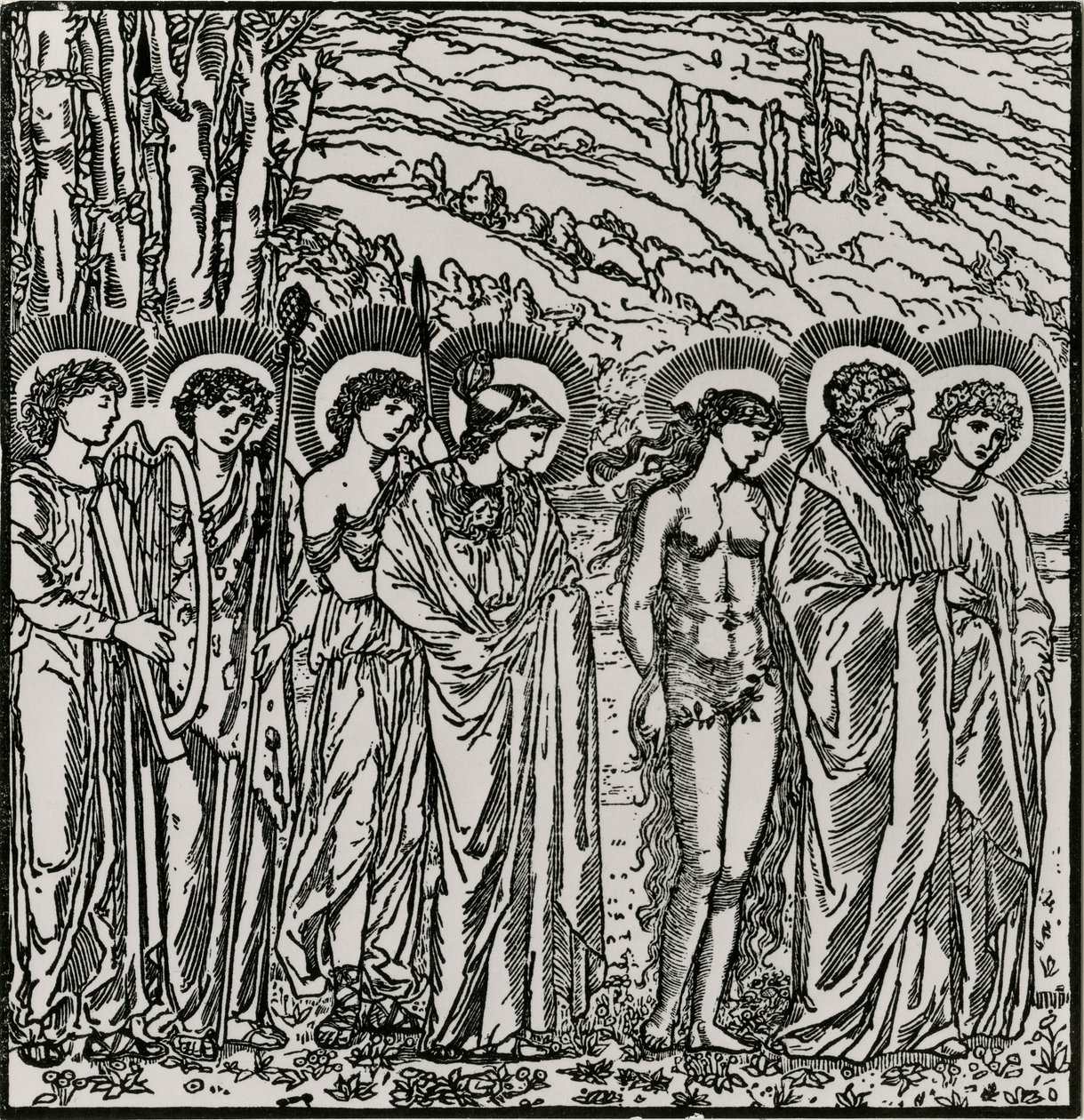 Belépés az istenek közé alkotó: Edward Coley (after) Burne Jones