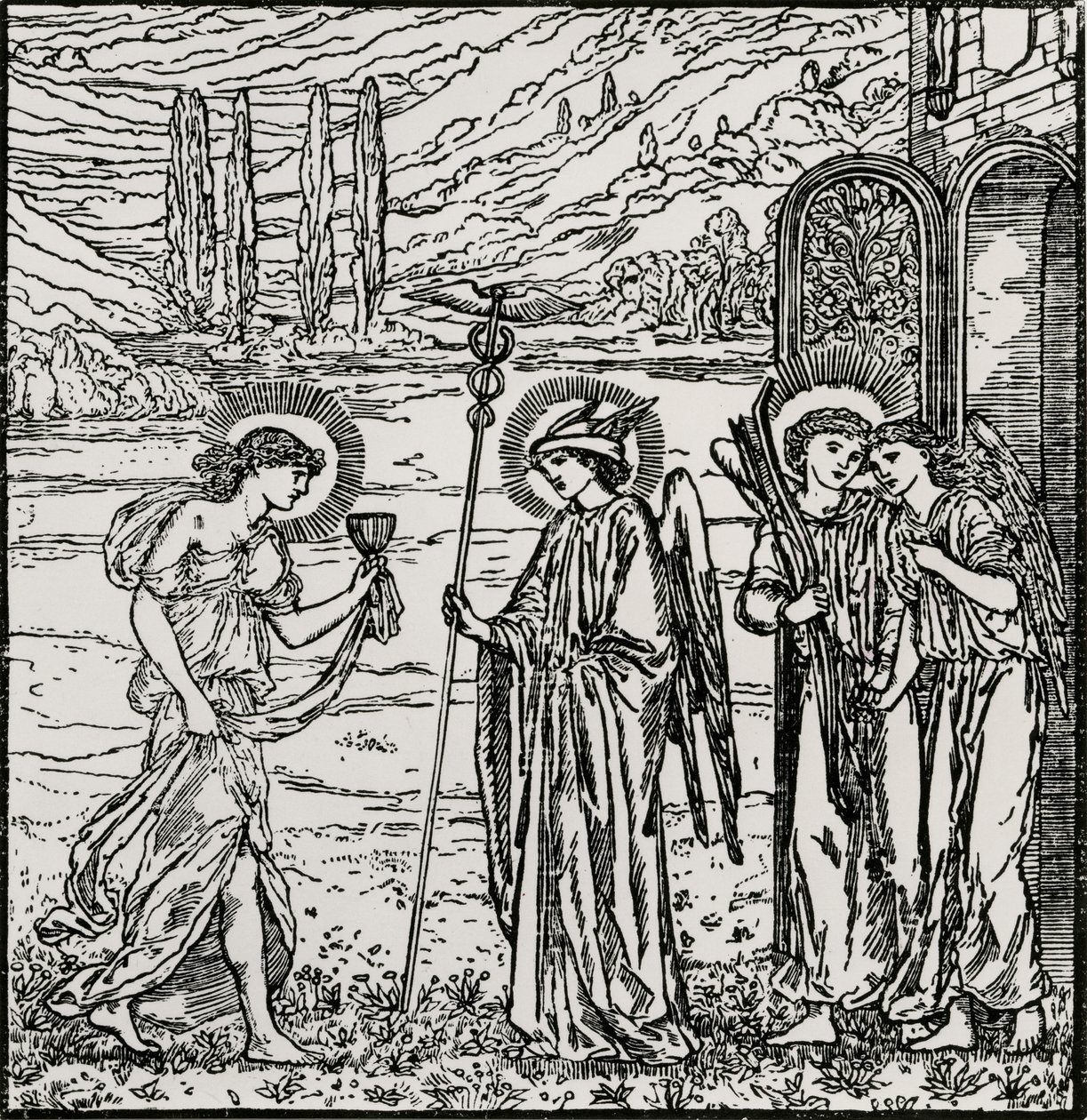 Belépés az istenek közé alkotó: Edward Coley (after) Burne Jones