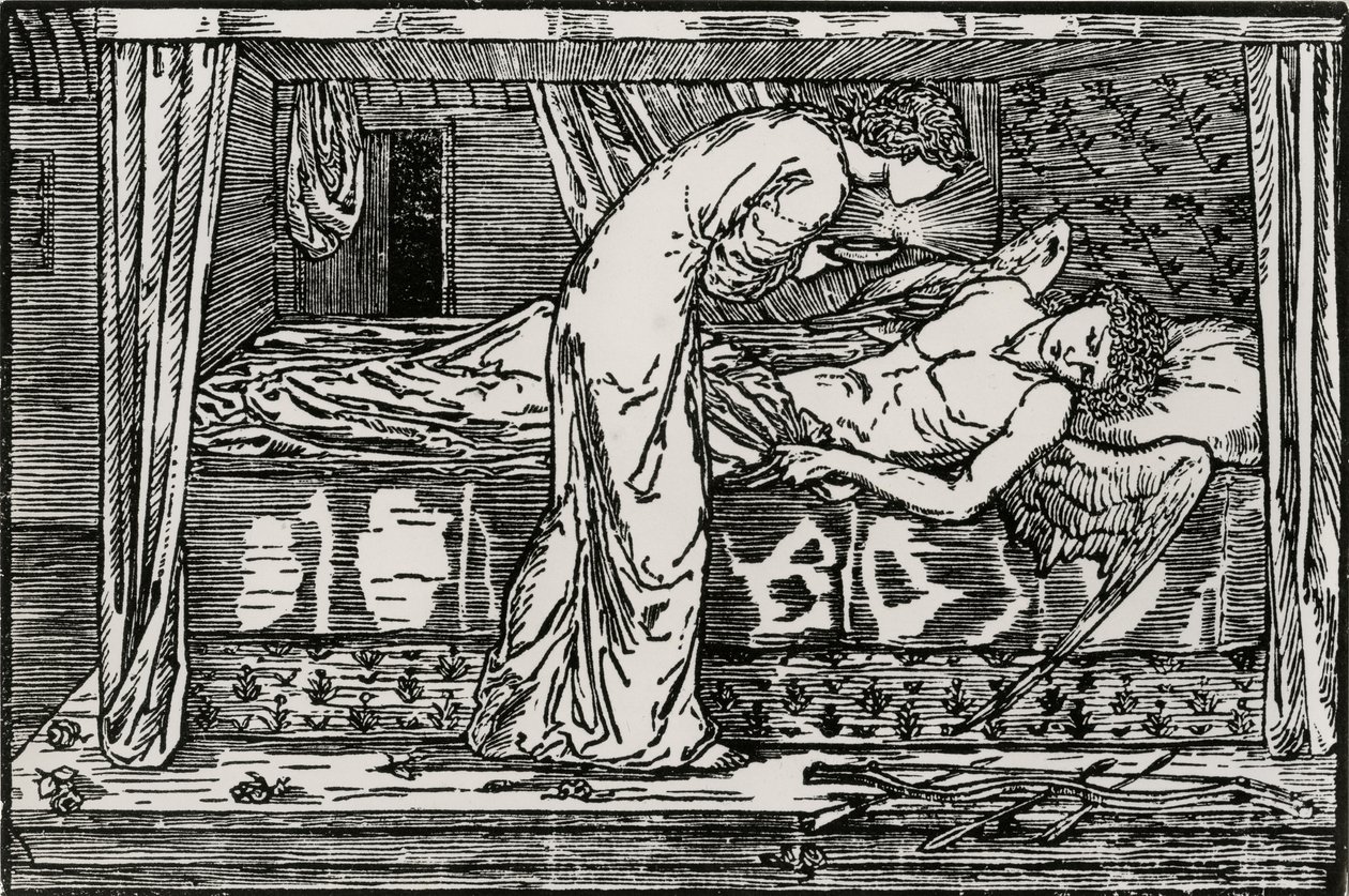 Pszichés kémkedés alkotó: Edward Coley (after) Burne Jones