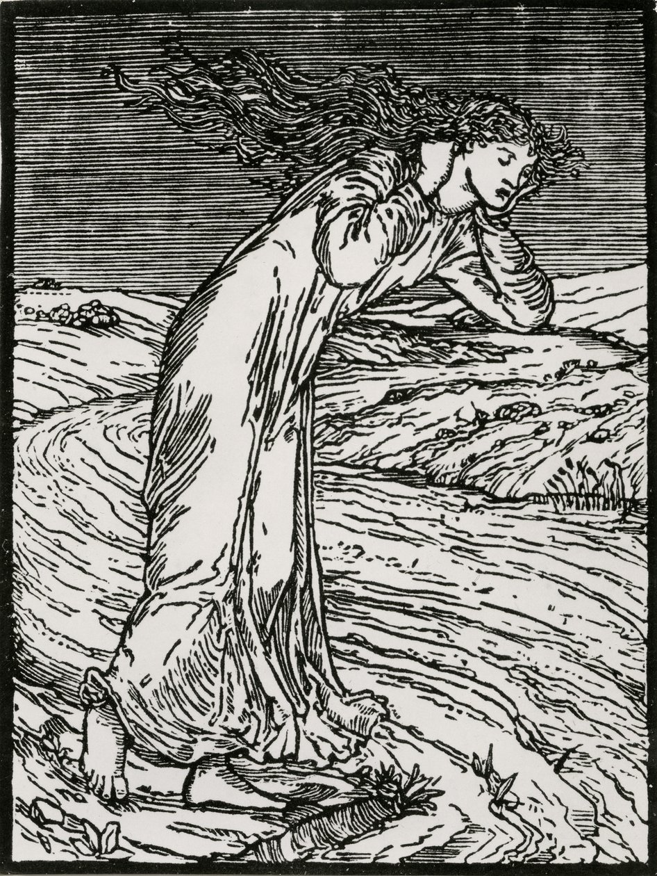 A psziché a folyóba veti magát alkotó: Edward Coley (after) Burne Jones