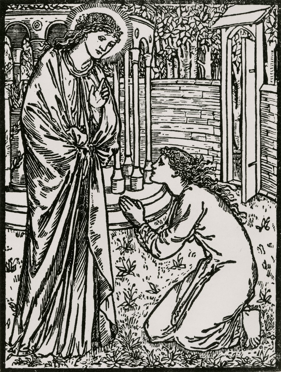 Psyche és Juno alkotó: Edward Coley (after) Burne Jones