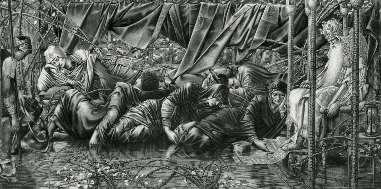 A Tanácsterem a The Briar Rose sorozatból alkotó: Edward Coley (after) Burne Jones