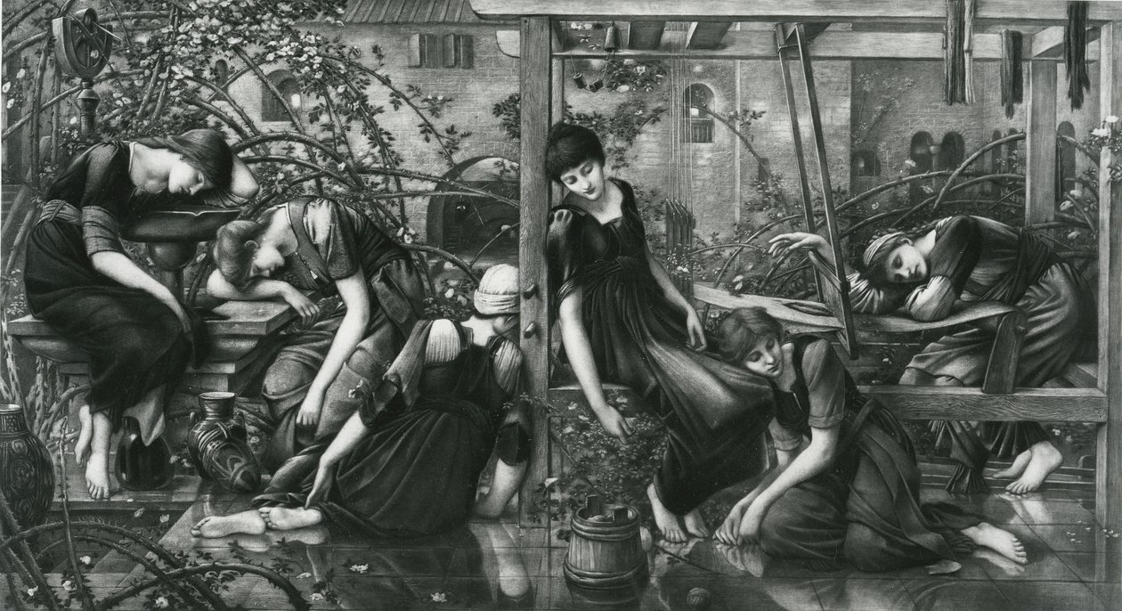 The Garden Court, a Briar Rose sorozatból alkotó: Edward Coley (after) Burne Jones
