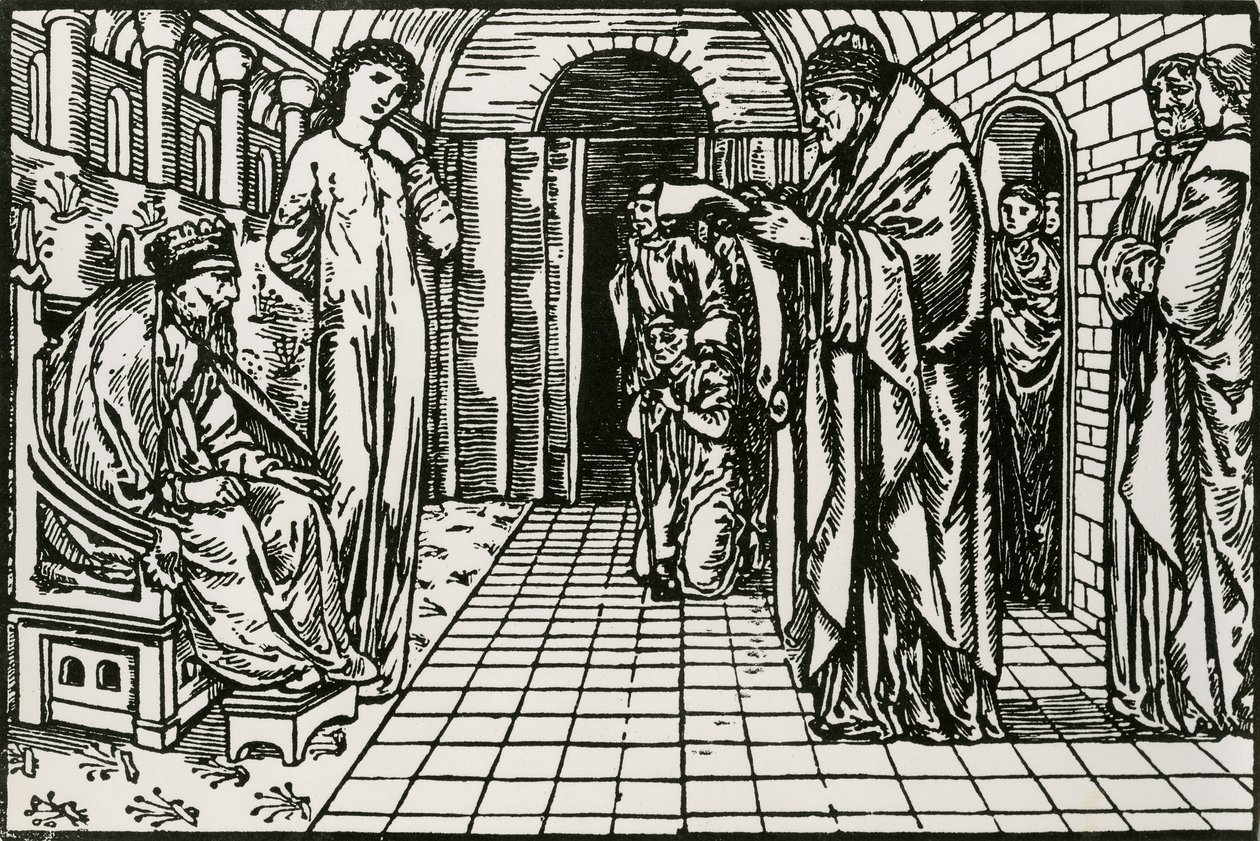 Az Orákulum alkotó: Edward Coley (after) Burne Jones