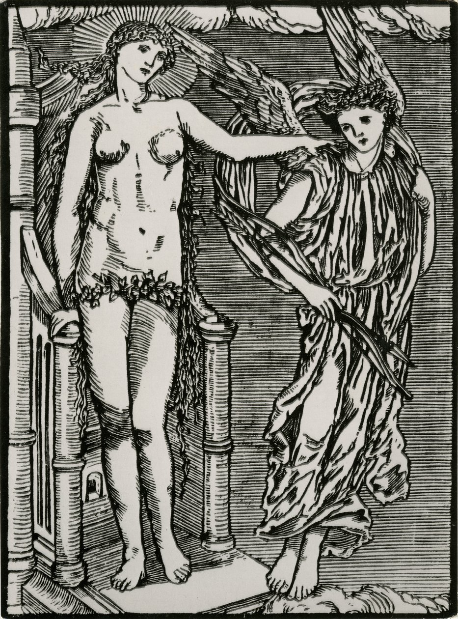 A Vénusz Ámort küld a Pszichének alkotó: Edward Coley (after) Burne Jones