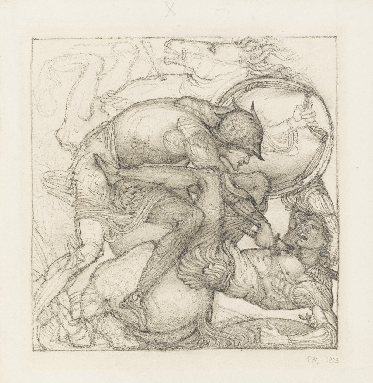 Aeneas megöli Mezentiust alkotó: Edward Coley Burne-Jones