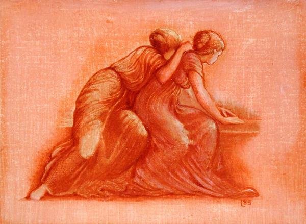Figurák az erkélyen alkotó: Edward Coley Burne Jones