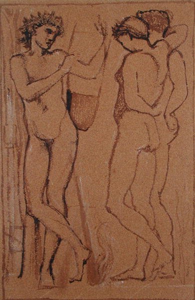 Hymenaeus (faszén papíron) alkotó: Edward Coley Burne Jones