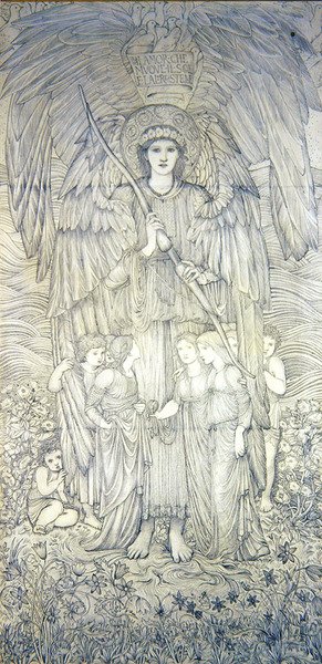 Love that Moves the Sun (ceruza, papír) alkotó: Edward Coley Burne Jones