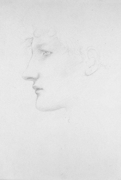 Bessie Keene portréja (ceruza papíron) alkotó: Edward Coley Burne Jones