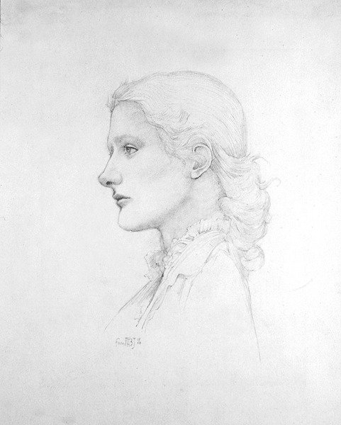 Lucy Merrill portréja alkotó: Edward Coley Burne Jones