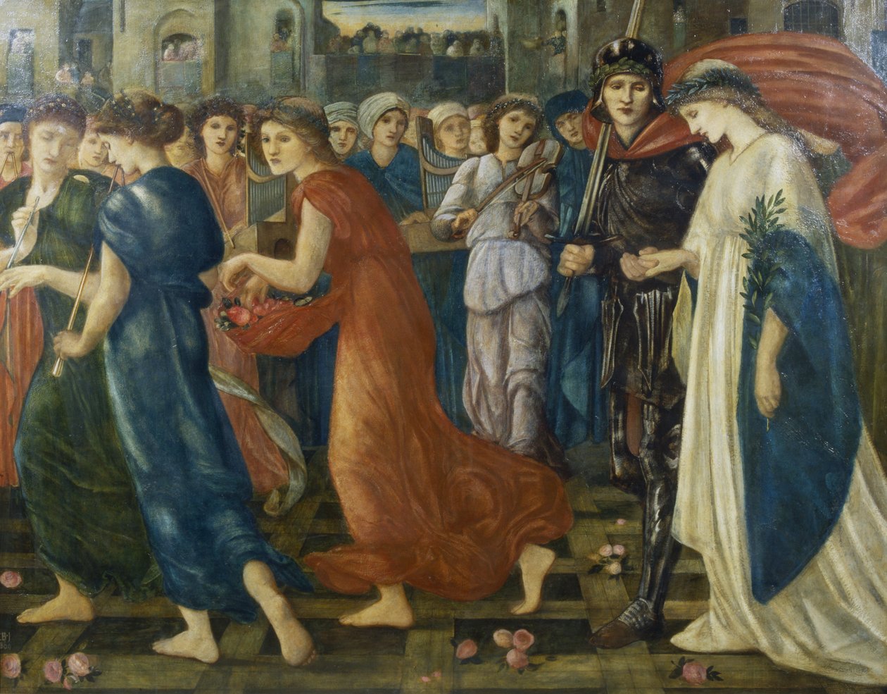 Szent György és a sárkány: 7. sz. A visszatérés alkotó: Edward Burne Jones