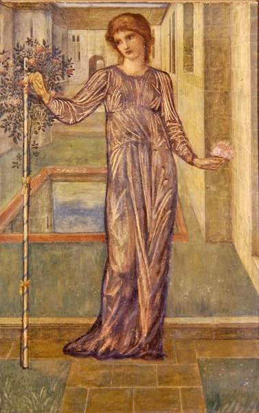A füzér (guache papíron) alkotó: Edward Coley Burne Jones