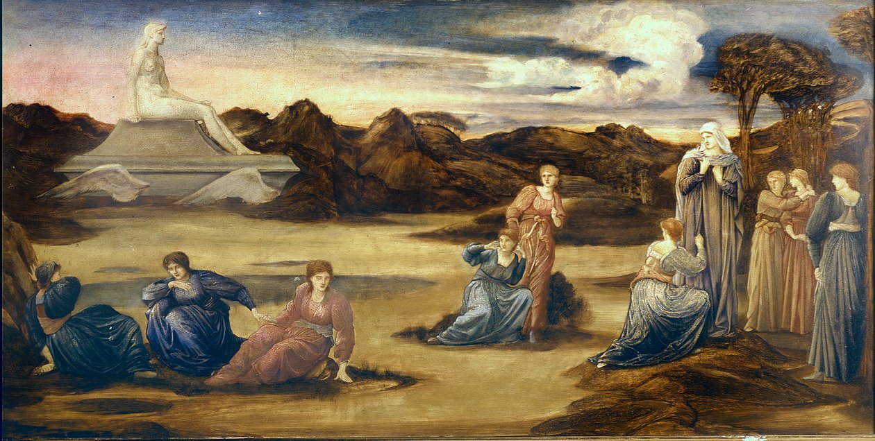 A Vénusz elhaladása, 1875 körül (olaj, tábla) alkotó: Edward Coley Burne Jones