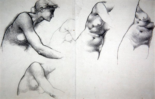 A megbocsátás fája – Tanulmány Phyllis figurájához, 1882 körül (ceruza papíron) alkotó: Edward Coley Burne Jones