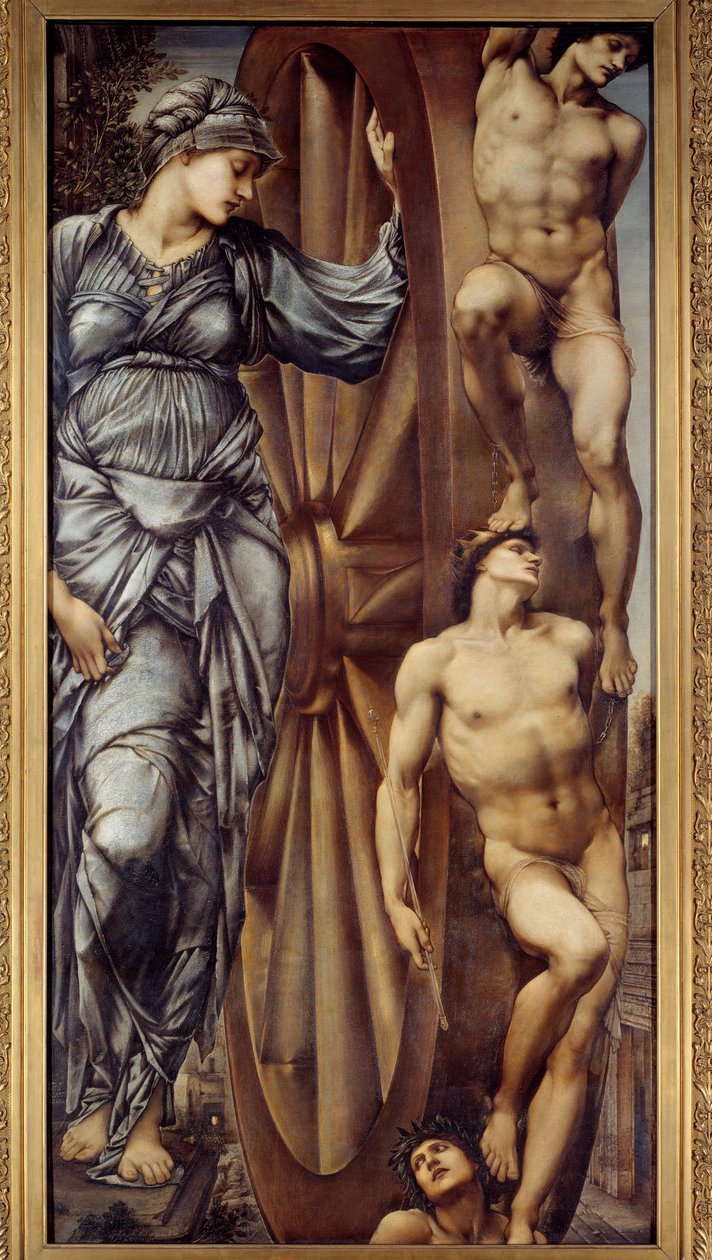 A szerencse kereke. Jones Edward Burne (1833-1898) festménye EK.ang alkotó: Edward Burne Jones
