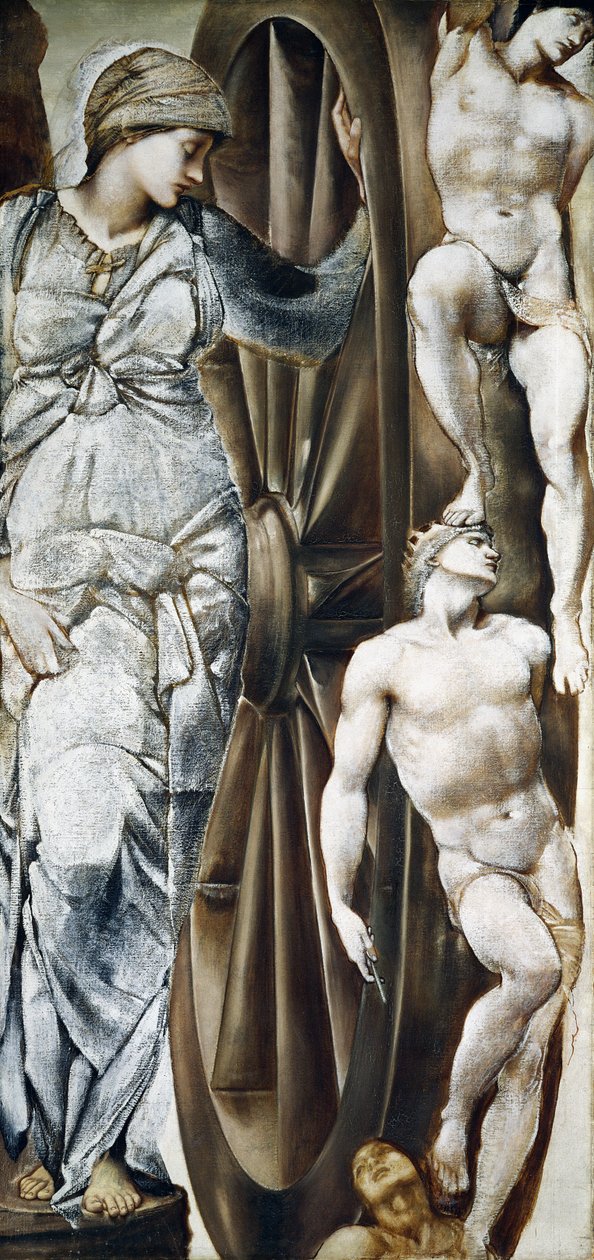 Szerencsekerék (gouache, vászon) alkotó: Edward Coley Burne Jones