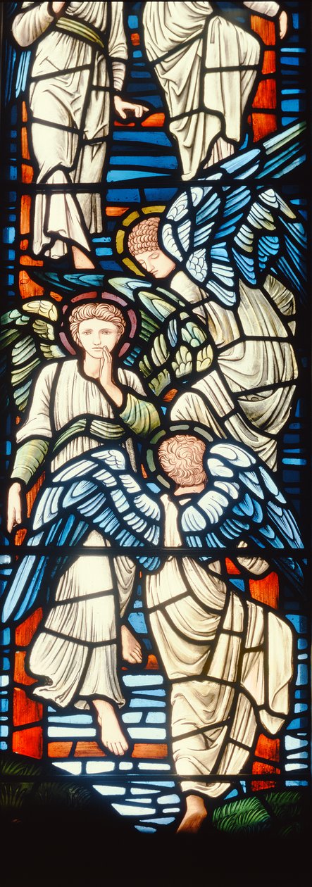 Angyalok másznak és ereszkednek, Jacobs létra részlete 120160-as ólomüveg részlet alkotó: Edward Burne Jones