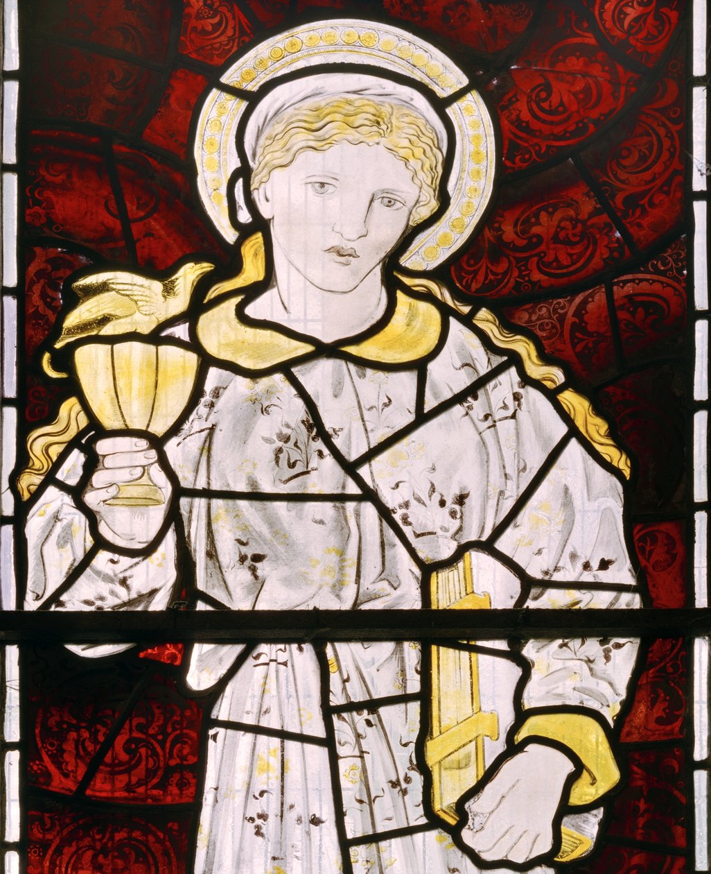 Bicester, Morris, Marshall, Faulkner & Co, Edward Burne-Jones, Faith, 1866 alkotó: Edward Burne Jones