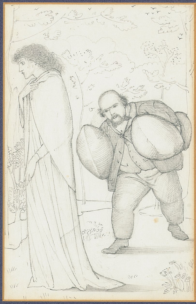 Dante Gabriel Rossetti párnákat hoz Jane Morrisnak alkotó: Edward Burne Jones
