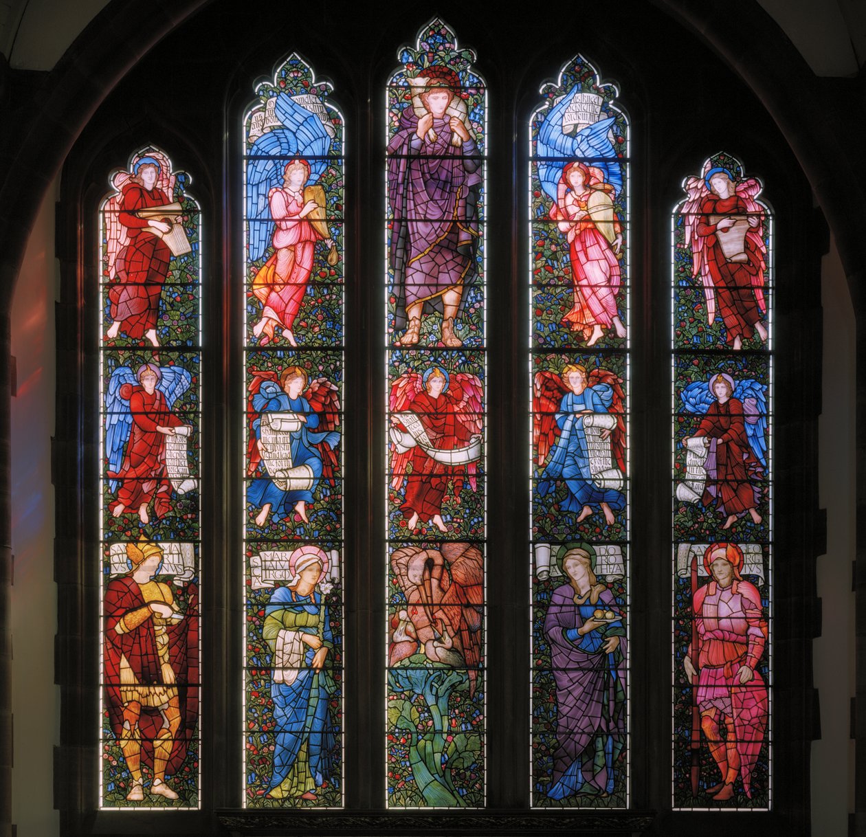 Keleti ablak, 1880 (festett üveg) alkotó: Edward Burne Jones
