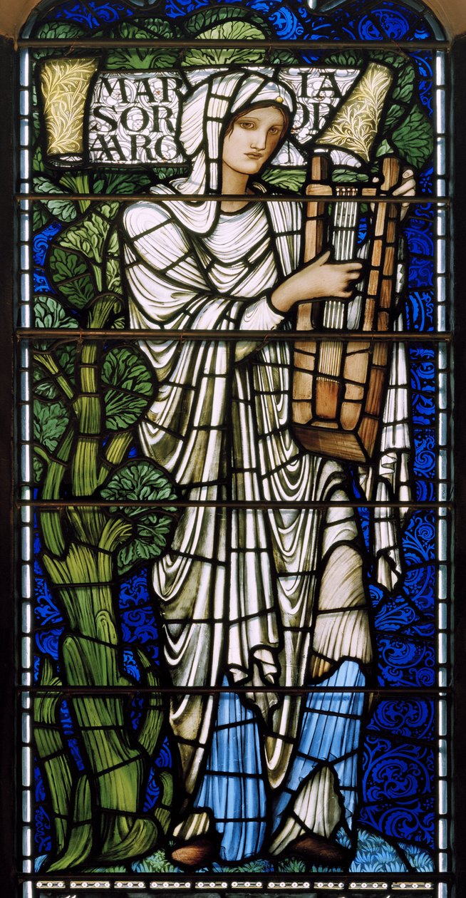 Edinburgh, St Giles Cathedral, Morris & Co., Edward Burne-Jones, Maria, 1886 alkotó: Edward Burne Jones