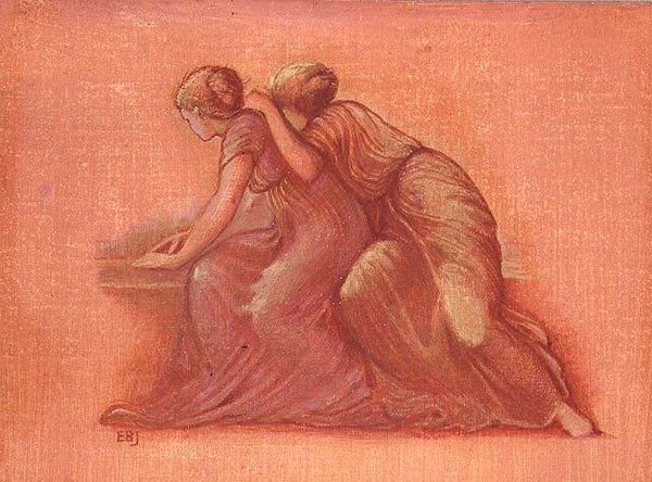 Figurák az erkélyen alkotó: Edward Coley Burne Jones