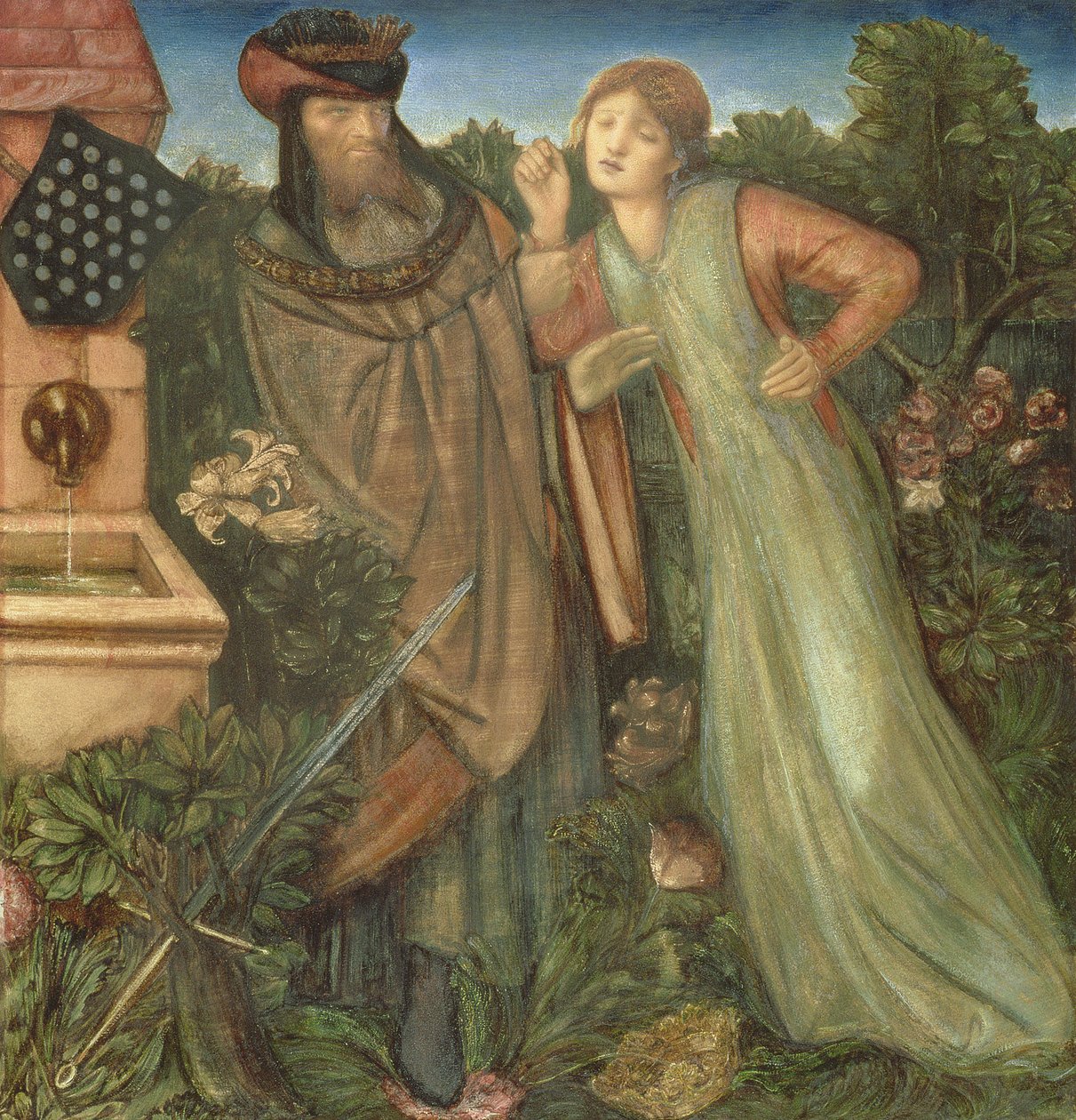 Márk király és a Belle Iseult, 1862 alkotó: Edward Burne Jones